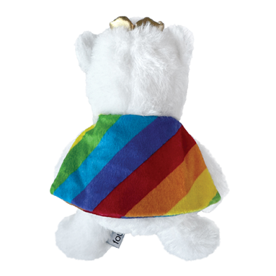 FOUFOUBRANDS FOUFIT ONE LOVE PLUSH BEAR 5" DOG TOY