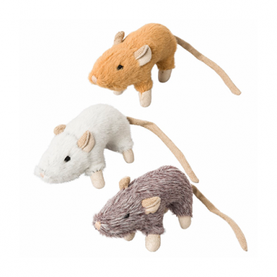 SPOT HOUSE MOUSE HELEN WITH CATNIP 4" ASSORTED CAT TOY