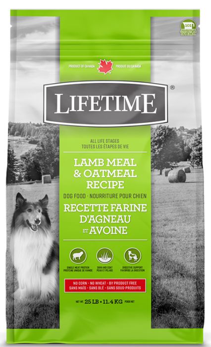 LIFETIME ALL LIFE STAGES LAMB AND OATMEAL 11.4KG