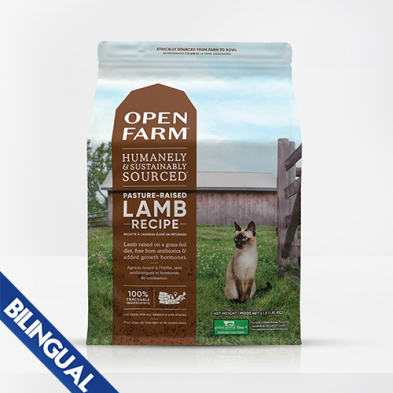 OPEN FARM PASTURE-RAISED LAMB DRY CAT FOOD 8LB