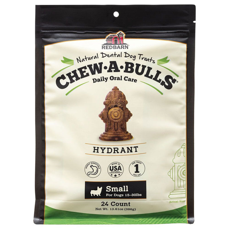 REDBARN CHEW A BULLS HYDRANT SMALL DOG 24CT