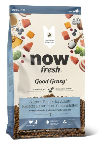 NOW FRESH GOOD GRAVY SALMON RECIPE GRAIN FREE CAT 8LB