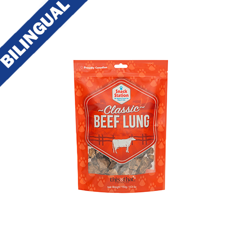 THIS & THAT SNACK STATION BEEF LUNG TREAT FOR DOGS 350G