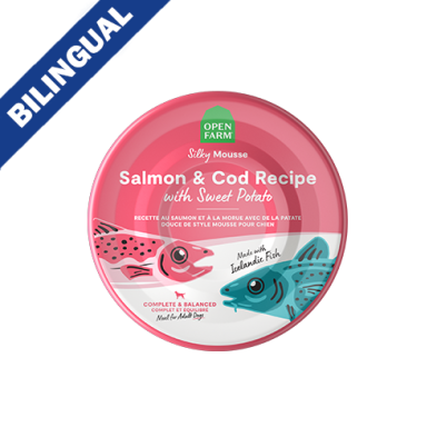 OPEN FARM SALMON & COD RECIPE WITH SWEET POTATO WET DOG FOOD 7OZ