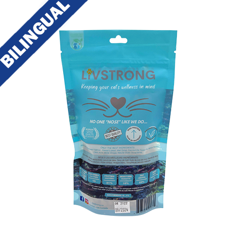 LIVSTRONG SALMON SOFT TREATS FOR CATS 70GM
