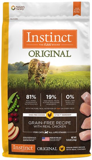 INSTINCT ORIGIONAL GRAIN FREE WITH REAL CHICKEN CAT 11lb