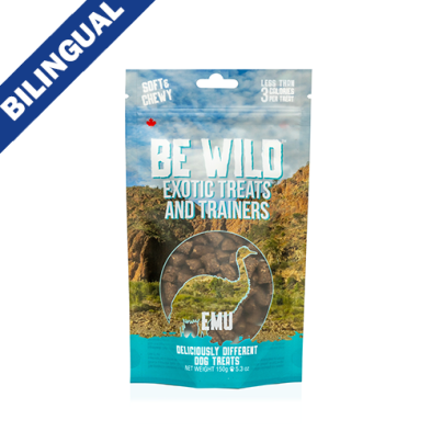 THIS & THAT BE WILD EXOTIC TREATS AND TRAINERS EMU SOFT & CHEWY DOG TREAT 150GM