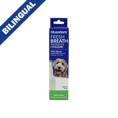 BLUESTEM ORAL CARE SPRAY FOR DOGS WITH COACTIV+ VANILLA MINT FLAVOR 120ML