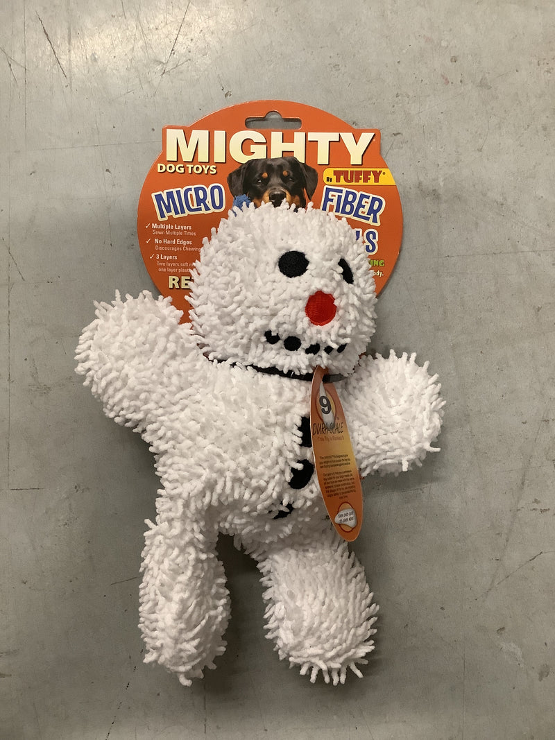 TUFFY MIGHTY MICROFIBER BALL SNOWMAN MED