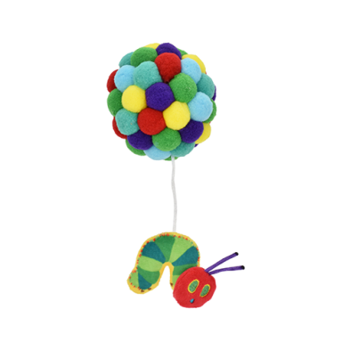 MULTIPET® THE VERY HUNGRY CATERPILLAR™ POMPOM BALL & CATERPILLAR CAT TOY