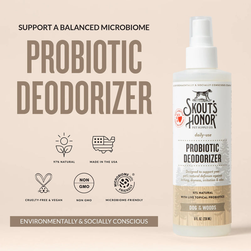 SKOUTS HONOR - PROBIOTIC DAILY USE DEODORIZER 8OZ