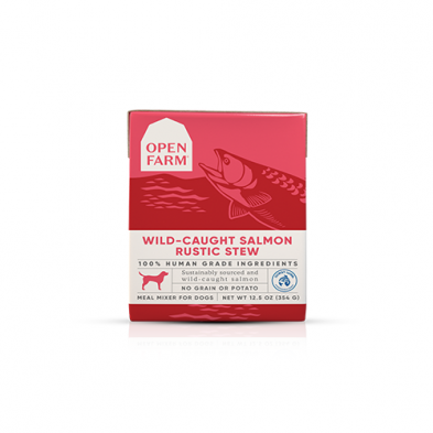 OPEN FARM WILD-CAUGHT SALMON RUSTIC STEW WET DOG FOOD 12.5 OZ