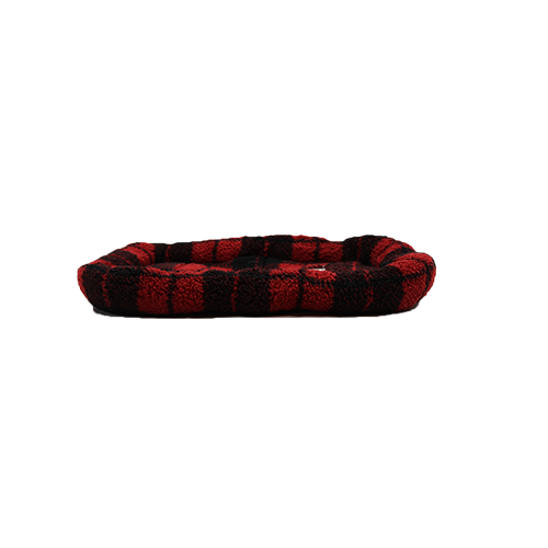 RUFF LOVE CRATE BED BOLSTER STYLE BUFFALO PLAID 47" X 29" DOG BED