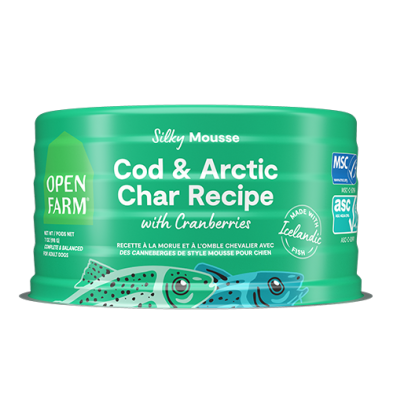 OPEN FARM COD & ARCTIC CHAR RECIPE WITH CRANBERRIES WET DOG FOOD 7OZ