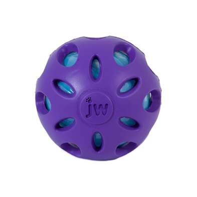 JW CRACKLE HEADS CRACKLE BALL MEDIUM DOG TOY