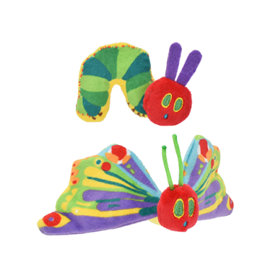 MULTIPET® THE VERY HUNGRY CATERPILLAR™ BUTTERFLY & CATERPILLAR WITH CATNIP CAT TOY (2 PACK)