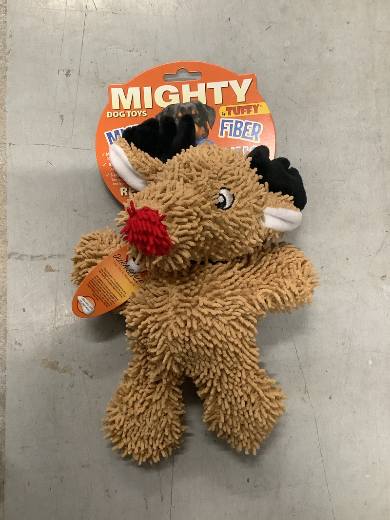 TUFFY MIGHTY MICROFIBER BALL REINDEER MED