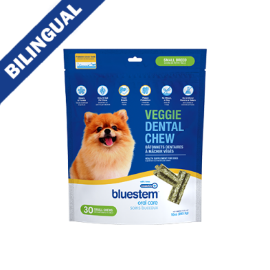 BLUESTEM VEGGIE DENTAL CHEWS WITH COACTIV+ FOR DOGS SMALL (30CT)