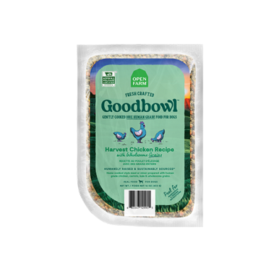 OPEN FARM GOODBOWL HARVEST CHICKEN & WHOLESOME GRAINS FROZEN DOG FOOD 16OZ