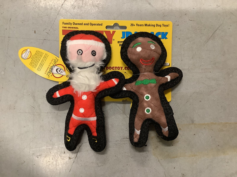 TUFFY JR GINGERBREAD MAN + SANTA 2PK