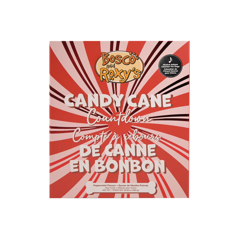 BOSCO AND ROXY’S - CANDY CANE COUNTDOWN * MUSICAL ADVENT CALENDAR FOR DOGS