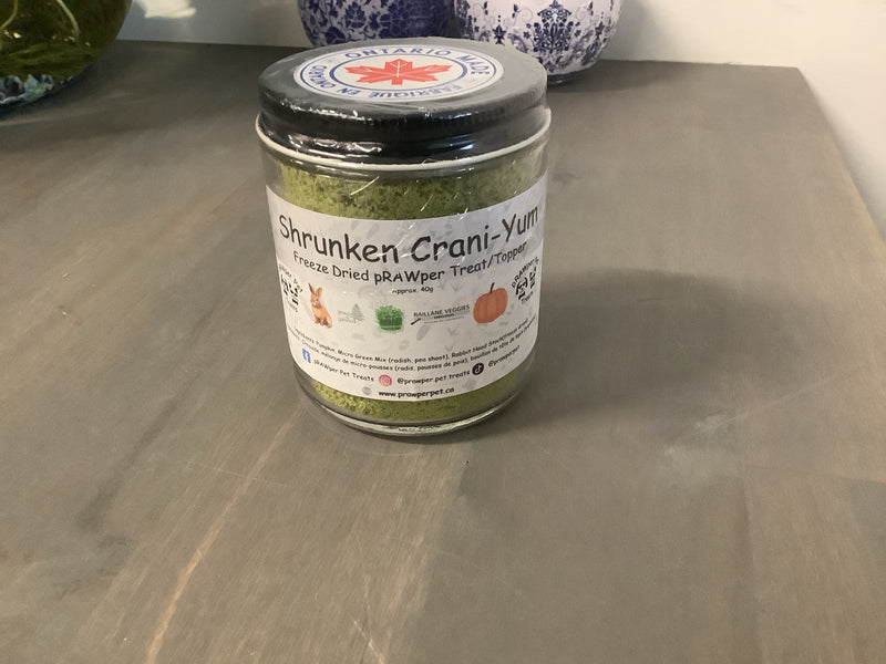 PRAWPER PET - SHRUNKEN CRANI-YUM 50G
