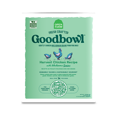 OPEN FARM GOODBOWL HARVEST CHICKEN & WHOLESOME GRAINS FROZEN DOG FOOD 96OZ