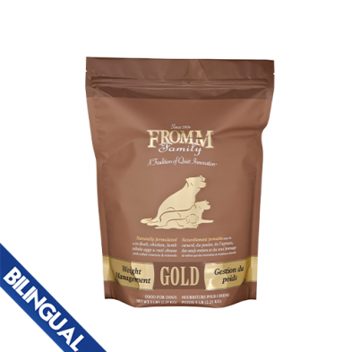 FROMM GOLD WEIGHT MANAGEMENT DRY DOG FOOD 5LB