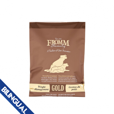 FROMM GOLD WEIGHT MANAGEMENT DRY DOG FOOD 15LB