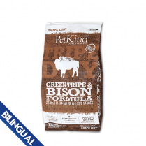 PETKIND GREEN TRIPE & BISON FORMULA DRY DOG FOOD 25 LB