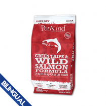 PETKIND GREEN TRIPE & WILD SALMON DRY DOG FOOD 25 LB