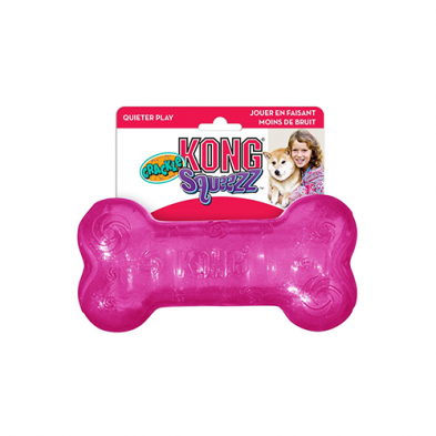 KONG SQUEEZZ CRACKLE BONE LARGE DOG TOY