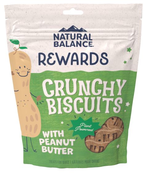 NATURAL BALANCE LIMITED INGREDIENT TREATS CRUNCHY PEANUT BUTTER SMALL BREED DOG 8OZ