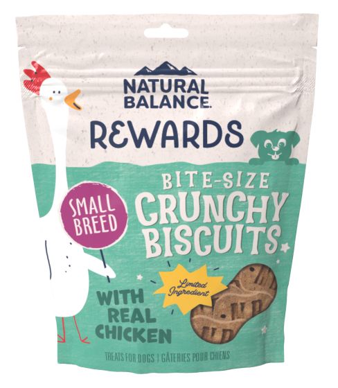 NATURAL BALANCE LIMITED INGREDIENT TREATS SWEET POTATO AND CHICKEN SMALL BREED DOG 8OZ