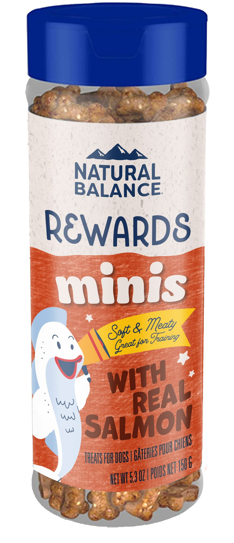 NATURAL BALANCE REWARDS MINIS WITH REAL SALMON DOG TREATS 5.3OZ