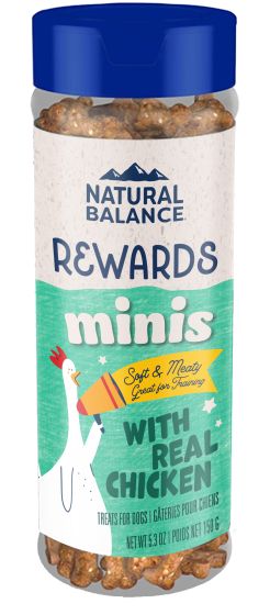 NATURAL BALANCE REWARDS MINIS WITH CHICKEN DOG TREATS 5.3OZ