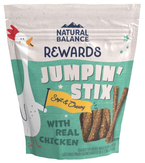 NATURAL BALANCE JUMPIN’ STIX REAL CHICKEN DOG TREATS 10OZ