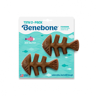 BENEBONE FISHBONE SALMON FLAVORED TINY DOG CHEW (2-PACK)