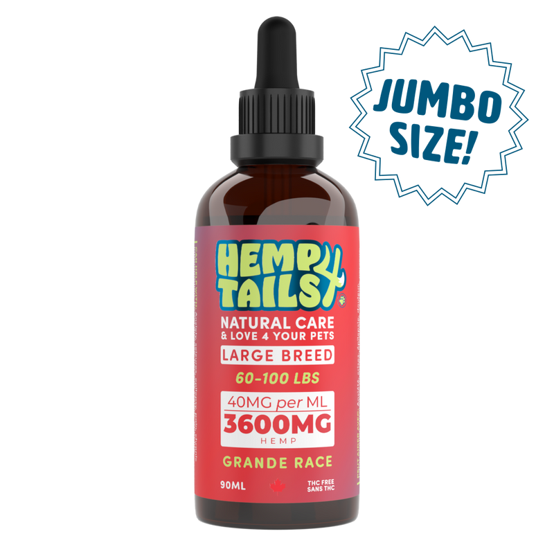 HEMP 4 TAILS JUMBO LARGE (60-100LBS) – 3600MG – 90ML