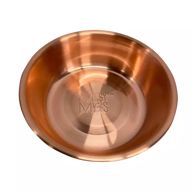 MESSY MUTTS - COPPER COLORED STAINLESS STEEL BOWL - 3 CUPS