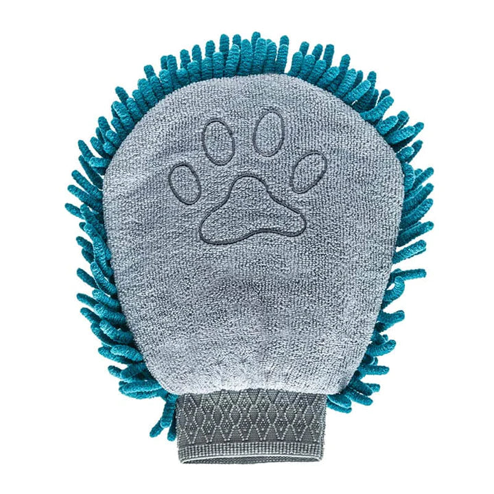 MESSY MUTTS - MICROFIBER CHENILLE DOG GROOMING MITT, PAW CLEANER