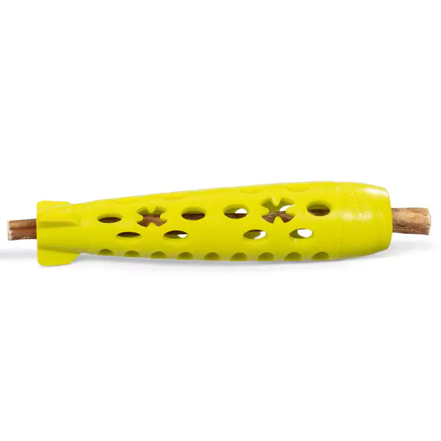MESSY MUTTS - TOTALLY POOCHED STUFF’N CHEW ROCKET STICK 10”