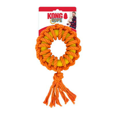 KONG ROPE RINGERZ ASSORTED MEDIUM DOG TOY