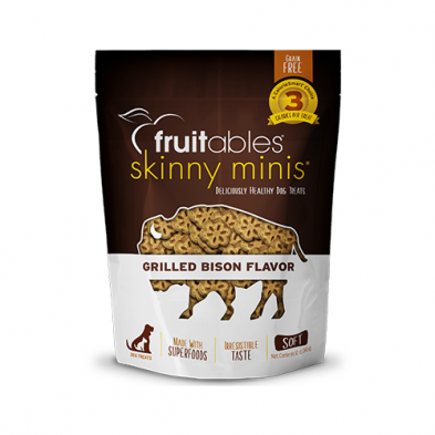 FRUITABLES® SKINNY MINIS GRILLED BISON FLAVOR DOG TREAT 12 OZ