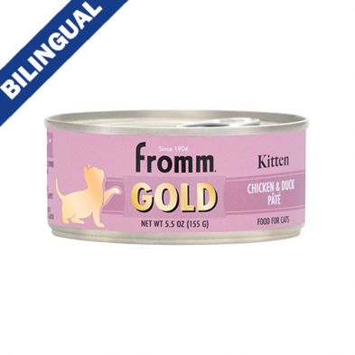 FROMM GOLD KITTEN CHICKEN DUCK PÂTÉ FOOD FOR CATS – End of the