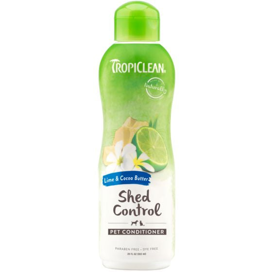 TROPICLEAN LIME AND COCOA BUTTER DESHEDDING CONDITIONER FOR PETS 20OZ