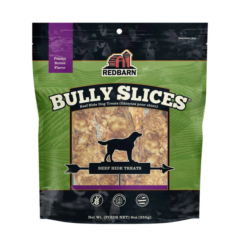 REDBARN BULLY SLICES PEANUT BUTTER FLAVOR 9OZ (255G)