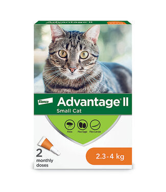 ADVANTAGE II - CAT 2.3KG-4KG (2 MONTHLY DOSES)