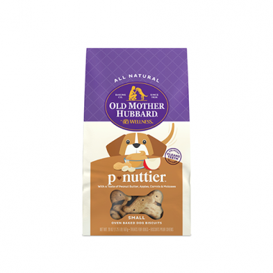 OLD MOTHER HUBBARD CLASSIC P-NUTTIER OVEN-BAKED DOG BISCUITS SMALL 20 OZ