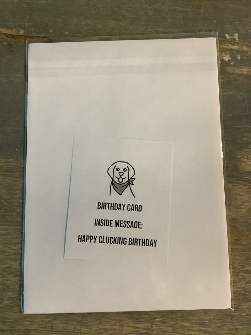 THE DOG SHOP - BIRTHDAY CHICK CARD